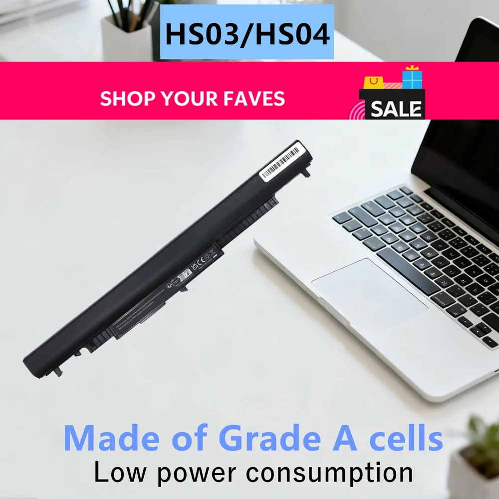 10.95V 31WH HS03 HS04 Laptop Battery For HP Pavilion 14-ac0XX 15-ac0XX 255 245 250 G4 240 HSTNN-LB6V HSTNN-PB6S 807611-831