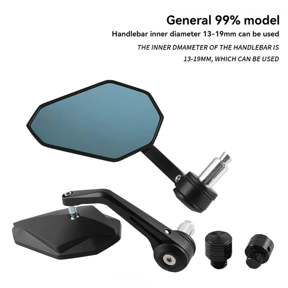 7/8-Zoll Motorrad-Lenkerendenspiegel Seitenspiegel für Ducati Honda CB650R Kawasaki Yamaha MT03 SV650 Suzuki GSXS750 Benelli – Detail 3