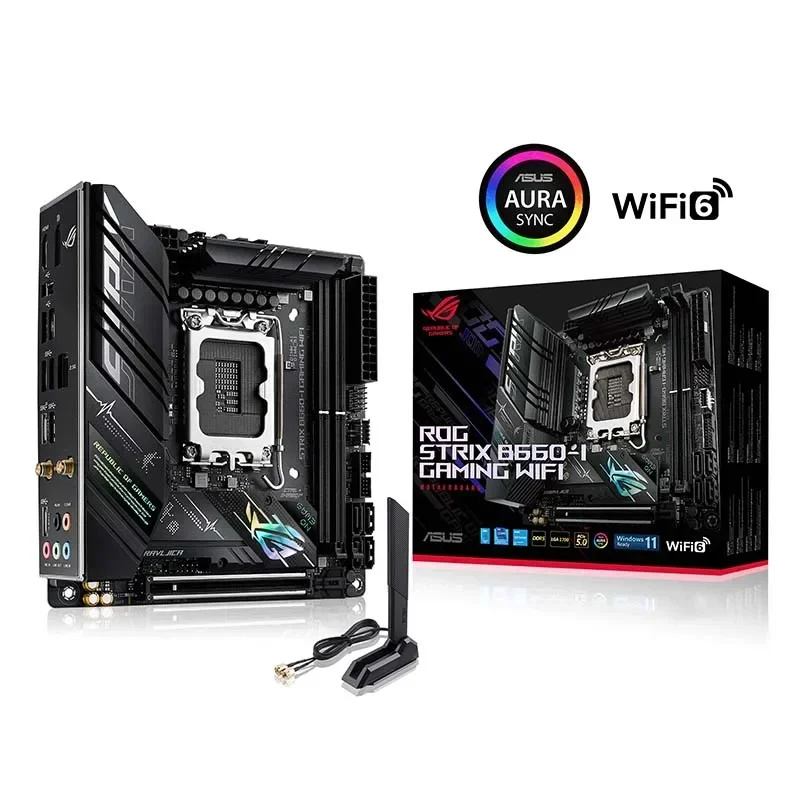 AURA Motherboard ROG STRIX B660 I GAMING WIFI H61 LGA1155 Computer Graphics Card x99 X79 B75 B85 PC Motherboards