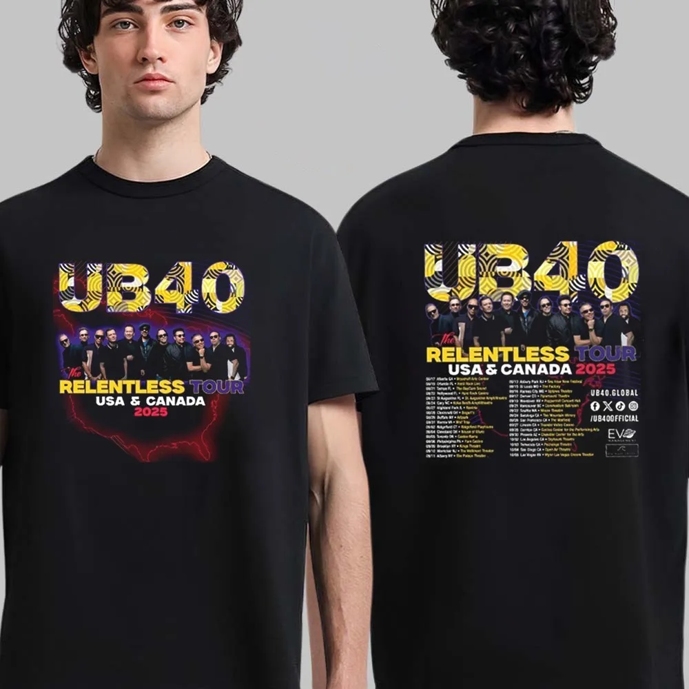 

UB40 Band - The Relentless Tour 2025 Unisex 100% Cotton T-Shirt