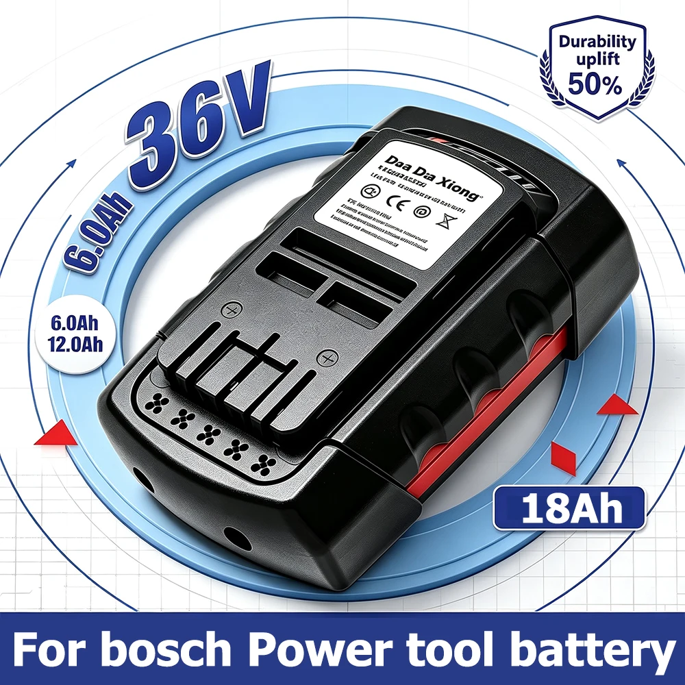 36V 18Ah 12Ah 6Ah 8Ah NEW Lithium-ion Battery for Bosch BAT810 BAT836 BAT840 GBH36V Power Tool Replacement Battery Lithium-ion