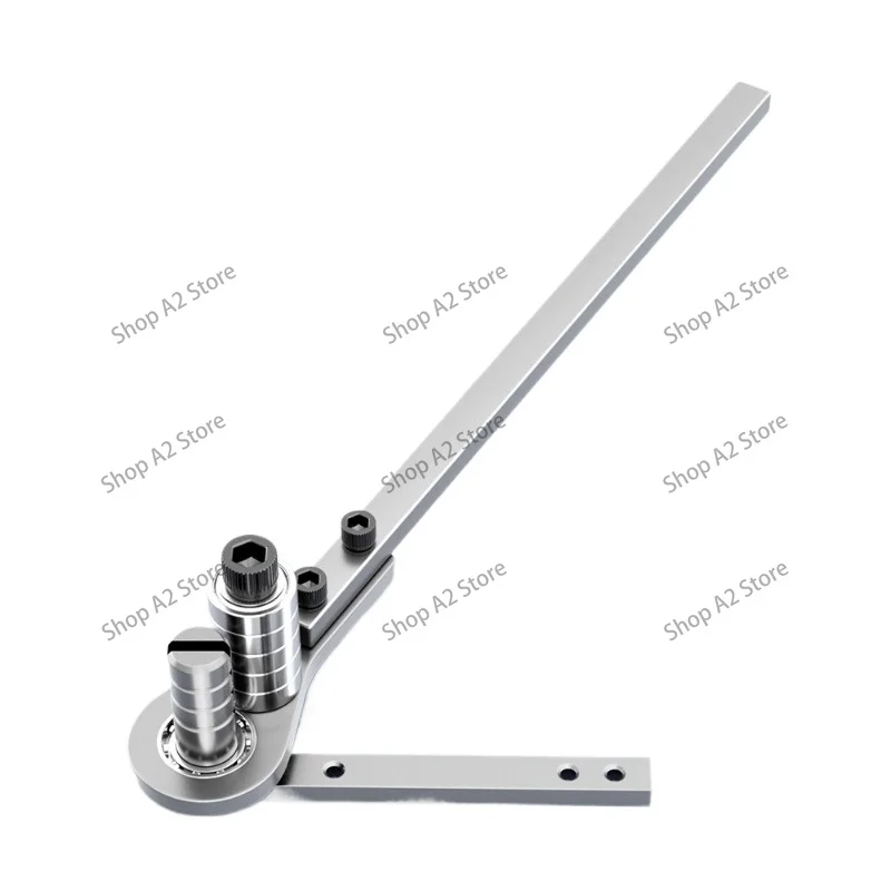 Manual Flat Bar and Copper Bender 90 Degree Angle Tool for Steel Plate Brass Bar, Hand Operated Bending Machine 0-4mm Capacity