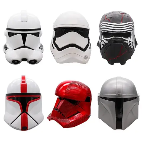 Anime Star Wars Adult Cosplay Helmet The Mandalorian Helmet Skywalker Rises Mando Bounty Hunter Pvc Mask Christmas Gift Toys