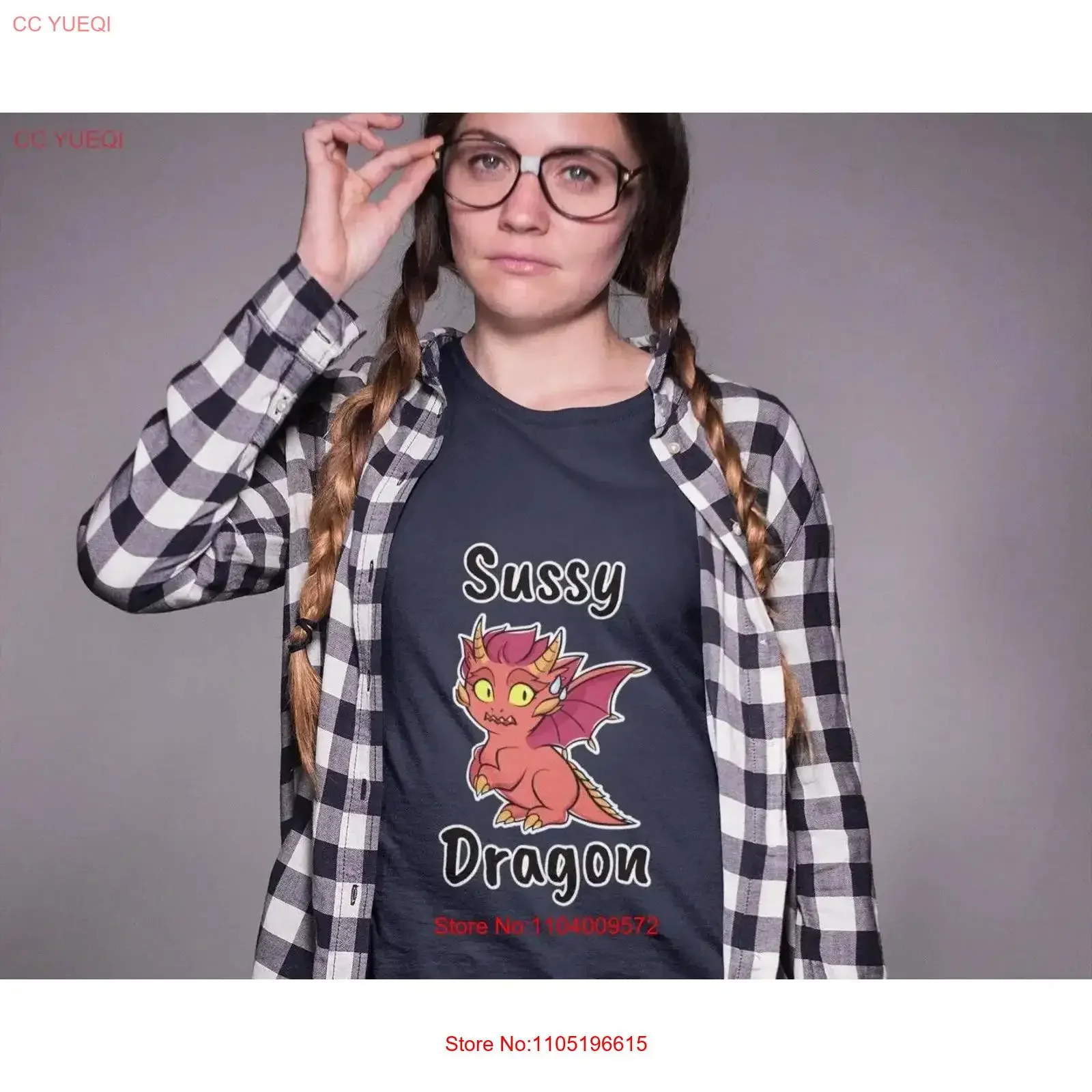 Sussy Dragon T Shirt fun gift lovers magic and geeks short sleeve EU vintage Washed graphic Casual streetwear fashion Stylish