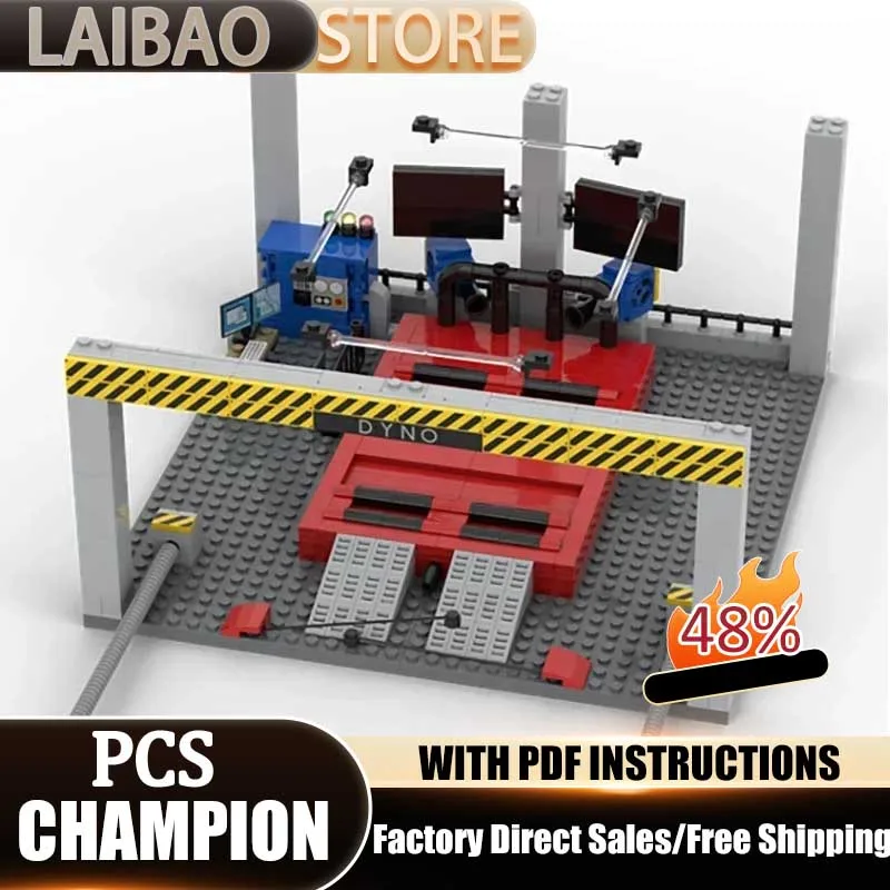 

Конструктор Moc Building Bricks: Гараж Speed Champion, городской паркинг, модульные блоки, технологичная модель, игрушка для сборки, набор для самостоятельной сборки, подарки