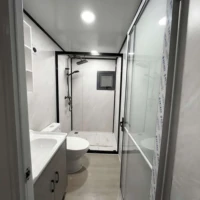 Maison conteneur extensible complète, préfabriquée, modulaire, petite maison étanche avec cuisine et salle de bain, prête à vivre, villa portable 6