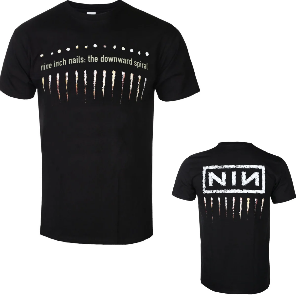Pop Nine Inch Nails Graphic Cotton Band T-shirt Unisex Summer Short Sleeve Fashion Brand Tee Luxury Casual Vintage Tees