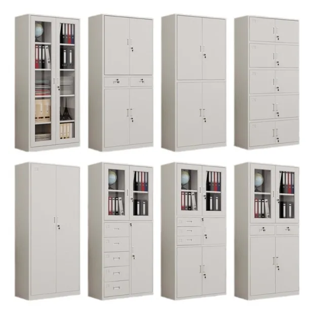 

Customized Financial Office File Utility Cabinet with Doors and Lock Accounting Bookshelf Partition Decorative Storage Cabinet