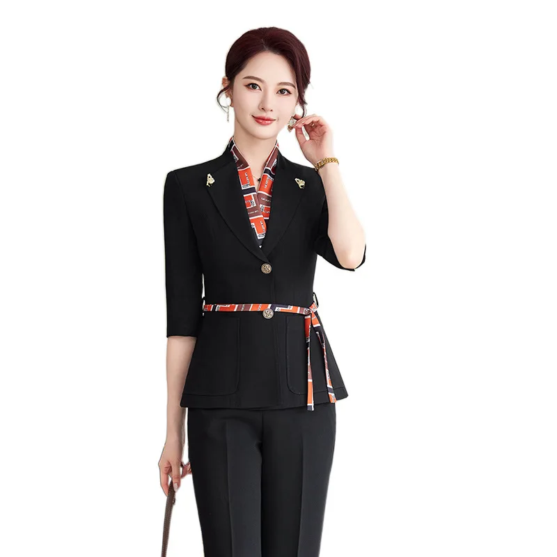 Set completo professionale per donna Primavera e autunno Negozio di gioielli di fascia alta Abito di vendita Gonna Bellezza medica Reception Lavoro di moda