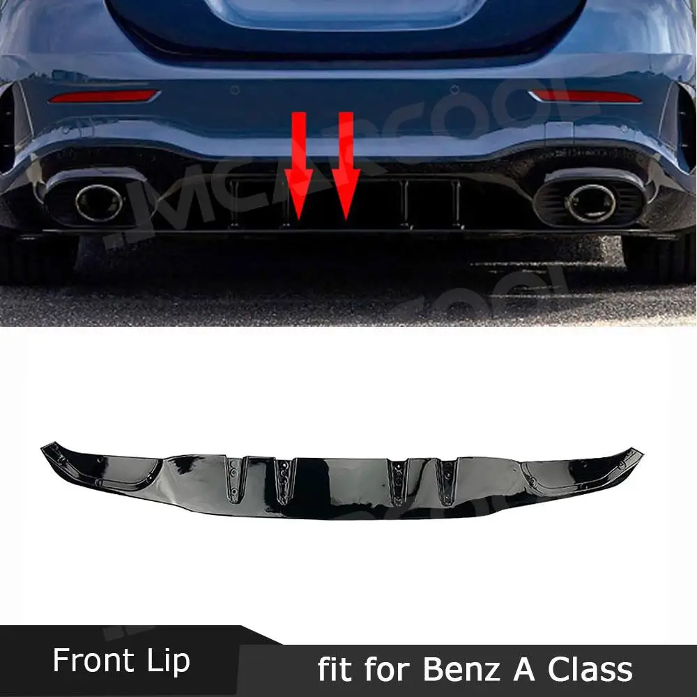 

JMCARCOOL задний бампер, диффузор, задняя пластина, разделитель губ, спойлер, накладка для Mercedes Benz A Class W177 A35 A45, аксессуары