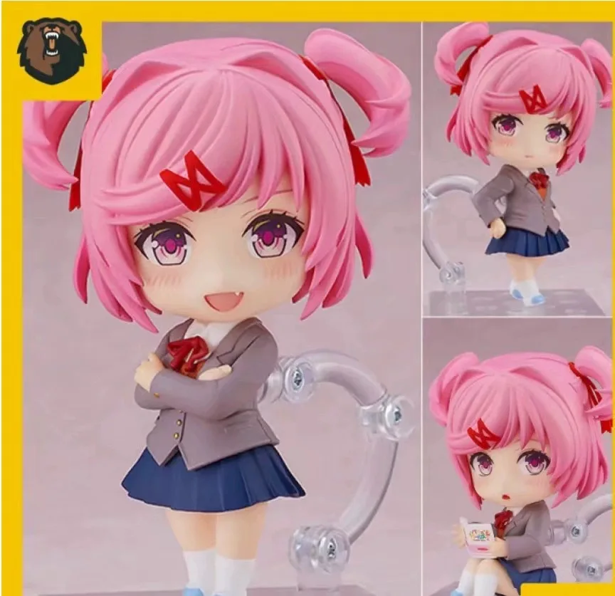 Doki Doki Literature Club Figur Monika Sayori Natsuki Yuri Bewegliche Gelenk-Actionfigur PVC Anime Sammlermodell Schreibtisch-Dekoration – Detail 2