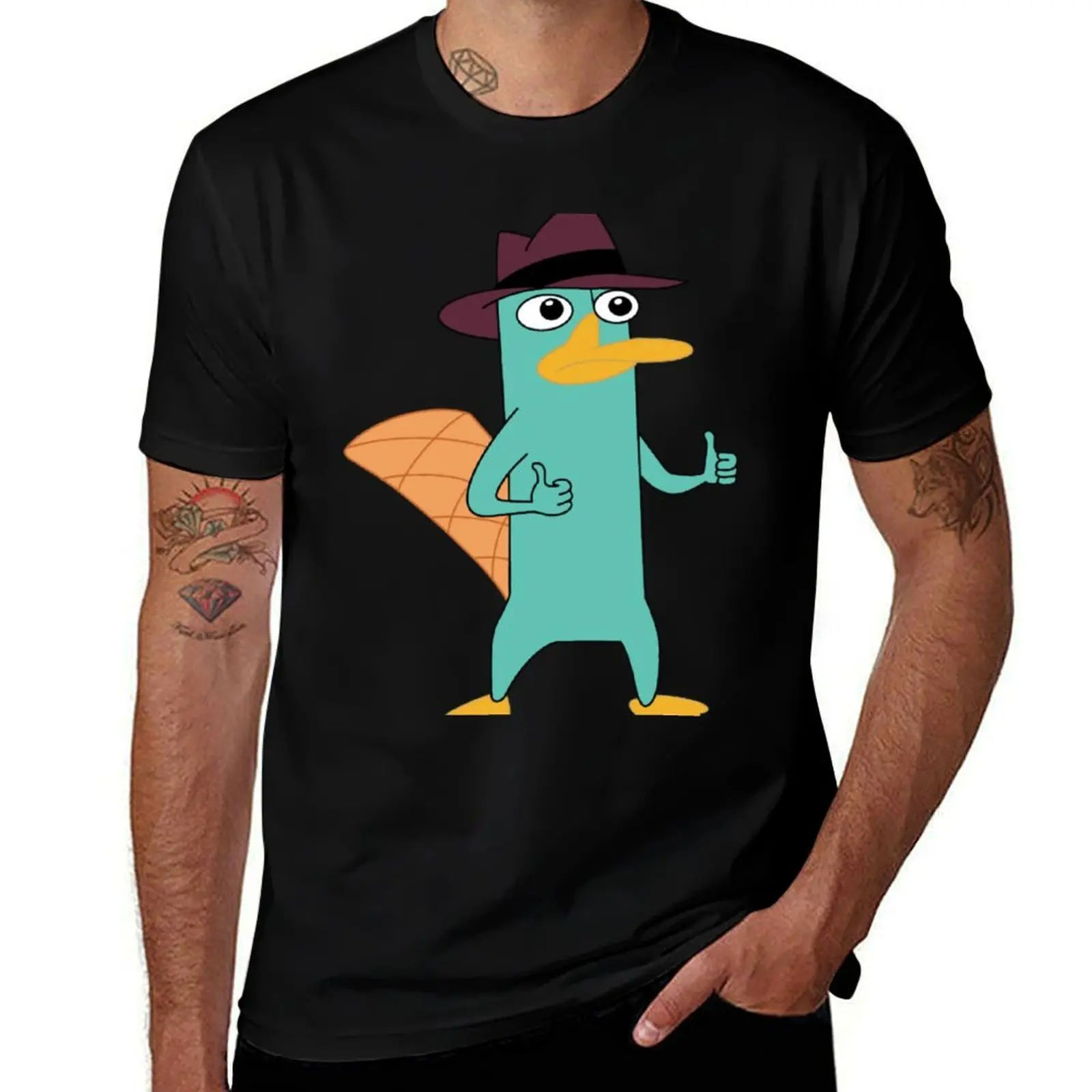 Agent P T-Shirt Standard Fit Solid Tee Shirt T-Shirt
