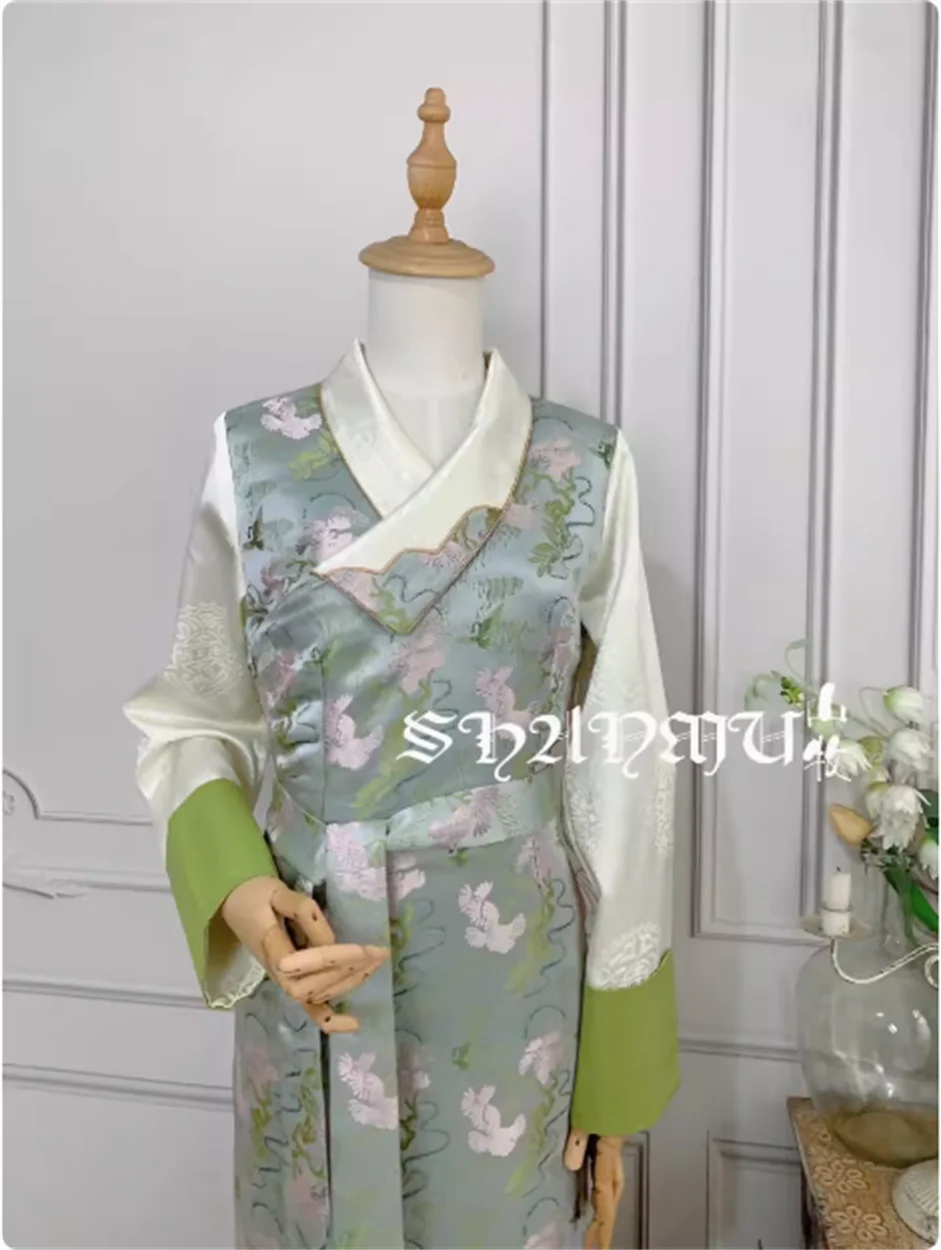 

Spring New Bola Dress Women's Floral Xizang Clothes