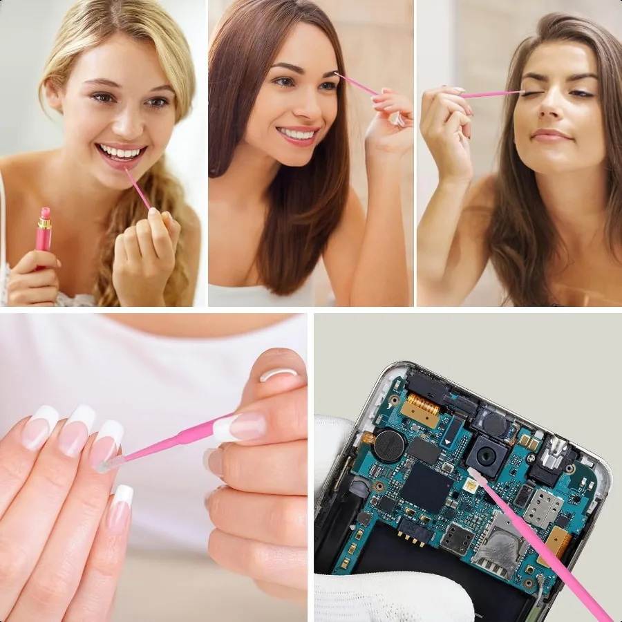 Micro Brushes Microswabs For Eyelash Extensions Makeup Lint Free Lip Micro Applicator Brush  Micro Swabs Eye Lash Mascara Wands