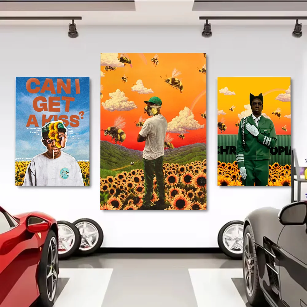 ملصق مغني الراب T-Tyler The Creator متعدد الأغراض لفن الحائط لغرفة المعيشة وغرفة النوم والمكتب والمدخل |   فكرة هدية ديكور المنزل