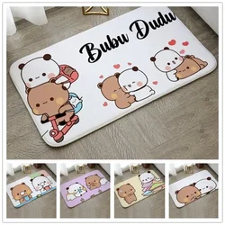 1Pc Bubu and Dudu Cute Cartoon Welcome Mat Entrance Doormat Balcony Bathroom Floor Mats Non-slip Rug Bedroom Carpet Home Decor