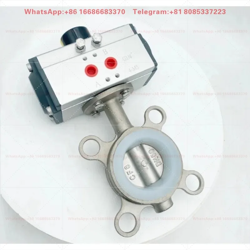304 Stainless Steel Clamp Pneumatic/Electric Butterfly Valve D671X-16P High-Temp