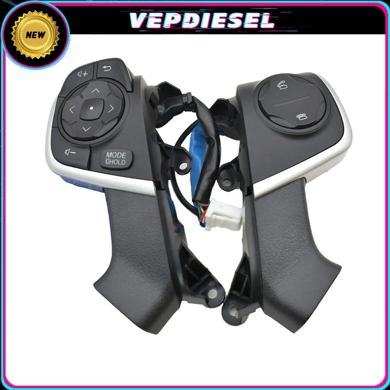 

84250-33340 8425033340 1 Pair Steering Wheel Audio Radio Control Switch Button Set For Toyota Camry 2011-2017 84250 33340