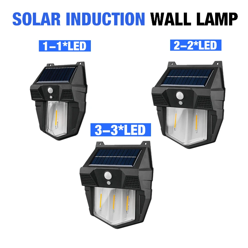 Lampada da parete solare per esterni lampada a filamento di tungsteno impermeabile terrazza atmosfera decorativa giardino Villa illuminazione luci notturne