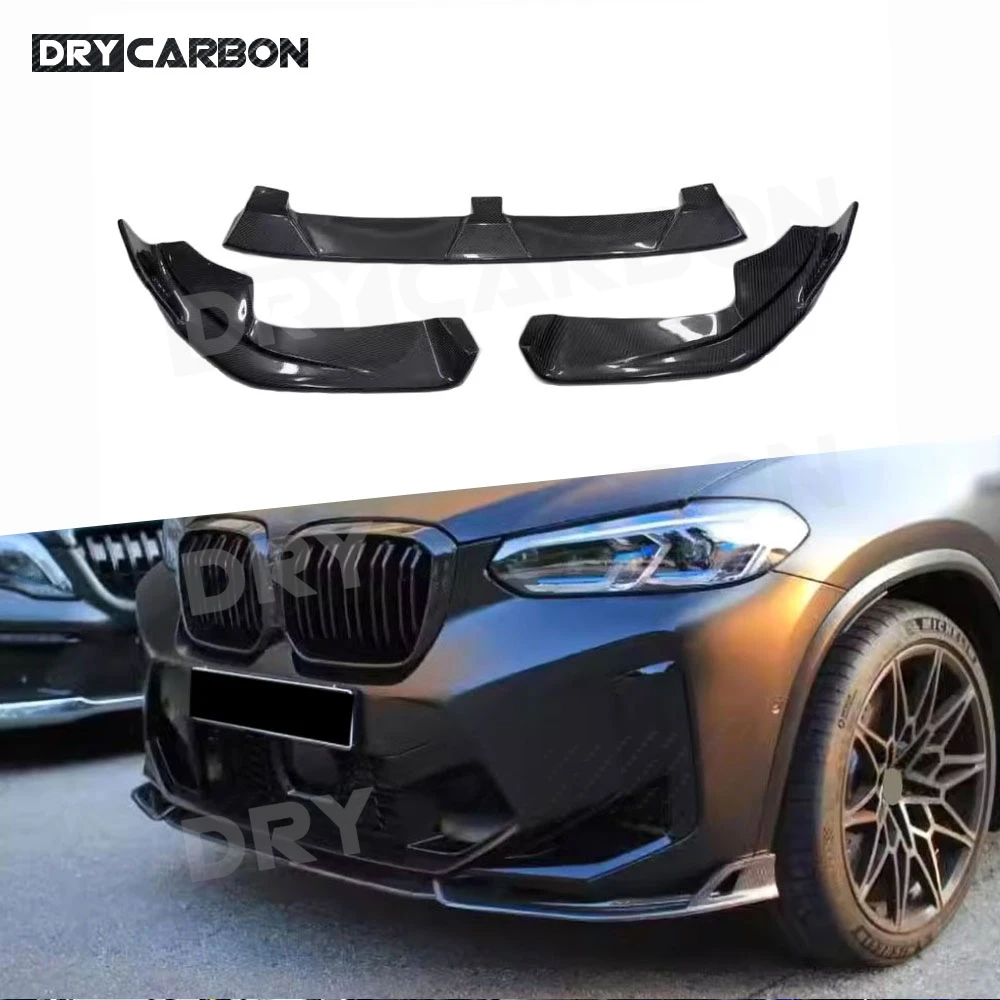 

Carbon Fiber Front Bumper Lip Spoiler for BMW F97 X3M F98 X4M 2022-2023 Car Styling Front Chin Bumper Body Kits Accessories FRP