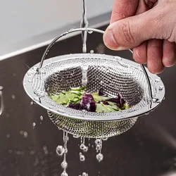 Kitchen Sink Filter Bathroom Floor Drain Mesh Filters Stainless Steel Sink Strainer Garbage Food Residue Drain Hole Filter Trap
