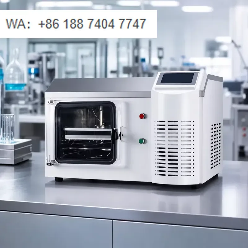 for Laboratory Pilot Scale Freeze Dryer SJ-1S Shelf Vacuum Lyophilization for Pharma Food Testing