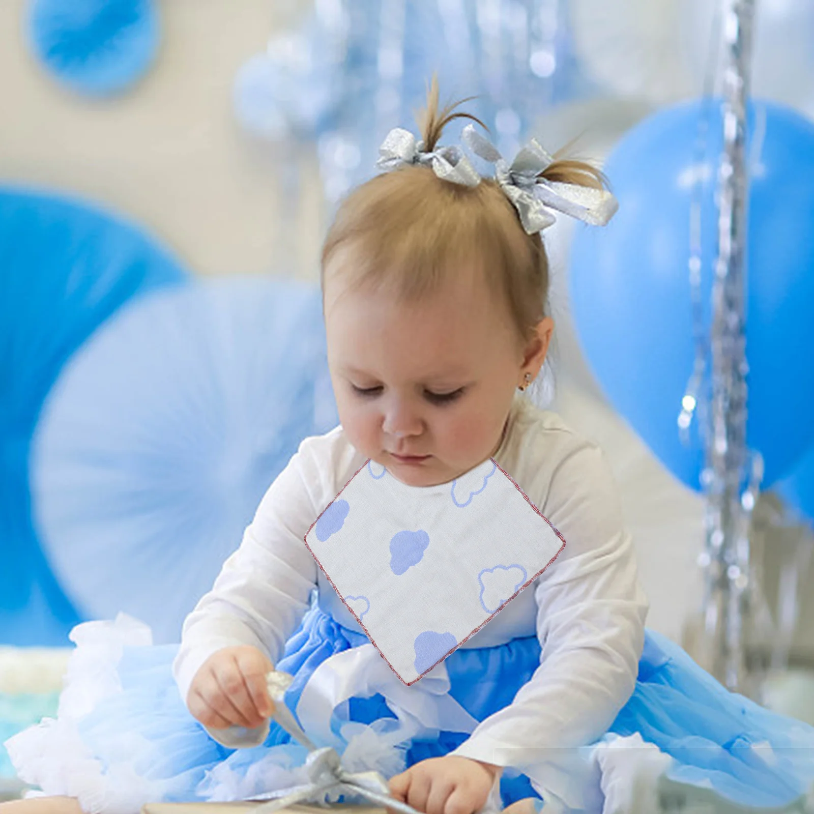 4Pcs Baby Saliva Towel Cotton Washable Reusable Newborn Face Wipes Nursing Towel for Teething Infants Toddler Drool Cloth