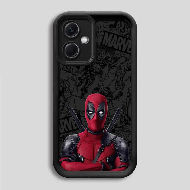 Marvel Deadpool Case for Xiaomi Redmi 12C 13C 12 A2 A1 Plus A3 13 4G Poco X3 Pro C51 C50 C61 Shockproof Soft Cover