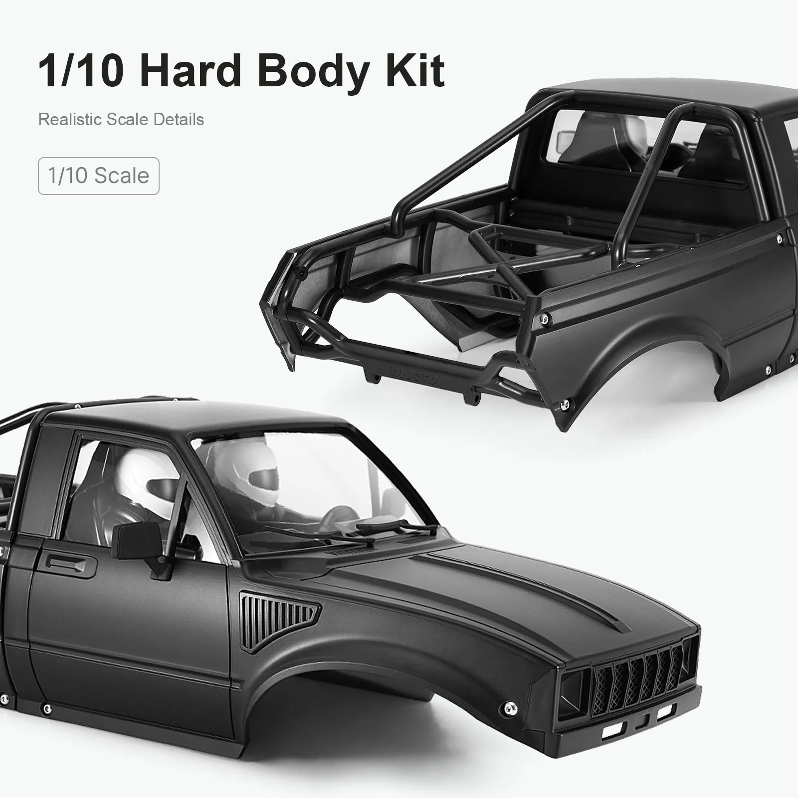 INJORA IR60-10 Hard Body with Interior & Bed Cage for 1/10 RC Crawler