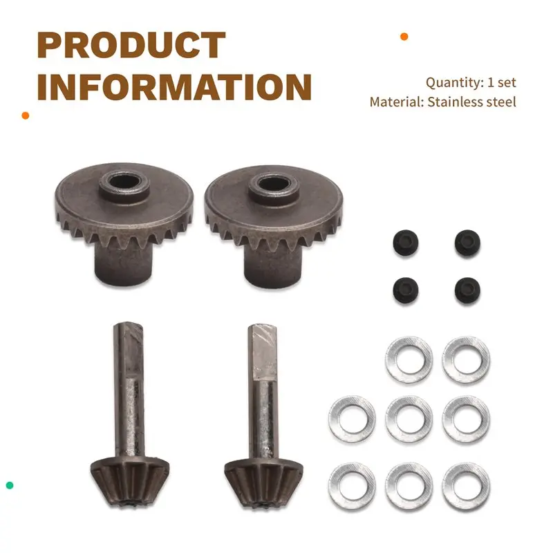 ABUM-Metal Bridge Gear Set For MN 1/12 99D 99S WPL C14 24 RC Car Upgrade Parts