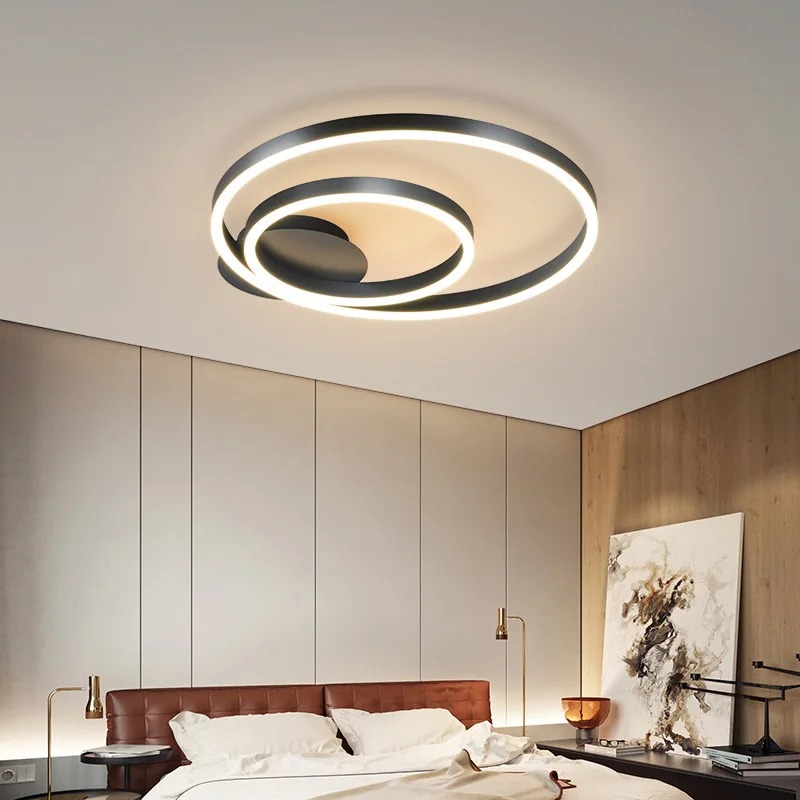 Imagem -05 - Nordic Interior Circular Led Luz de Teto Lustre Moderno para Restaurante Lâmpada de Parede do Quarto Luzes do Corredor Dinning Lights Novo 2024