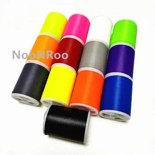 Imagen 1 del producto Línea Colorfast para guía de caña de pescar, hilo deformado, 150m/carretel, tamaño 150D A, componente de hilo de reparación de construcción de caña DIY, 1 Uds.