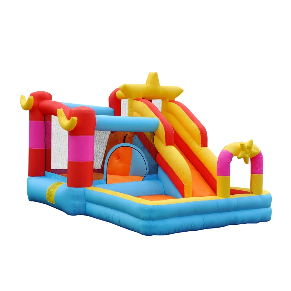 Inflatable bouncer inflatable moon bounce house climbing slide toy pool combination party star bouncy castle