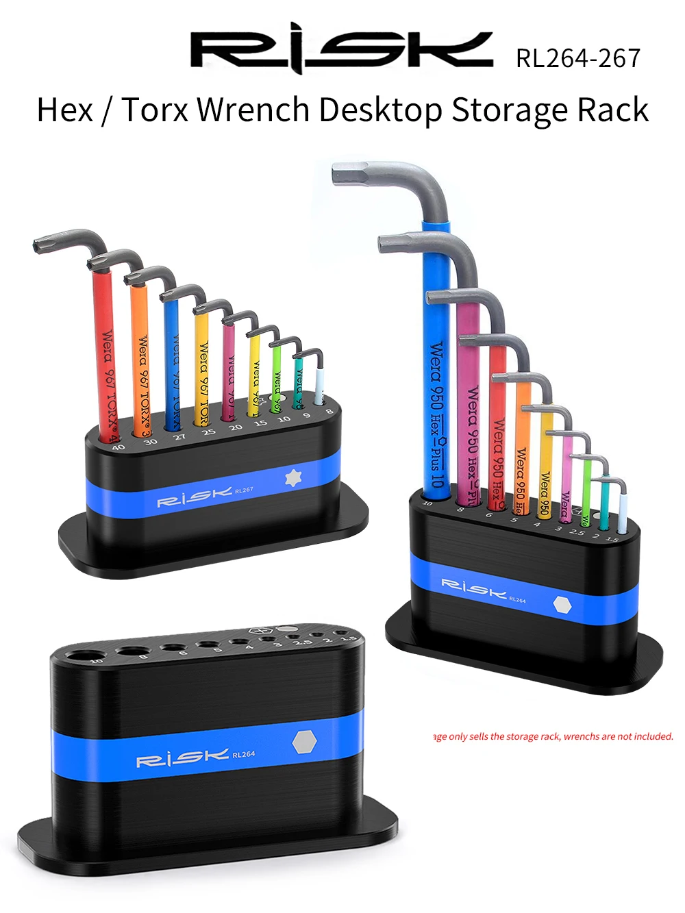 AliExpress RISK L-shaped Hex Torx Wrench Desktop Storage Rack 3D Printed Box With Magnetizing Demagnetize Parts for Wera 950 967 Series Wrench