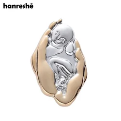 Hanreshe Classic Newborn Brooch Midwife Lapel Pin Badge Jewelry Gifts for Gynecologist Mom