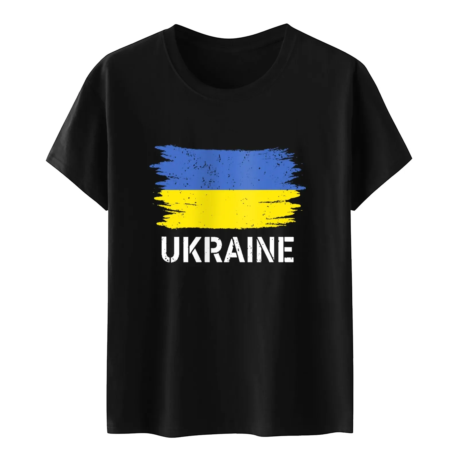 Ukraine Flag Printed Fashion Women\'s T-shirts Short Sleeve Funny Tops Tees Graphic Unisex T Shirts Women Men Clothing