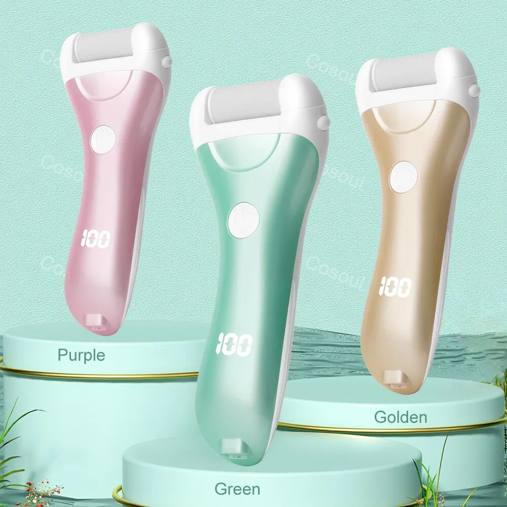 Electric Foot File Pedicure Tools Feet Callus Removers Rechargeable Foot Scrubber Feet Care for Dead, Hard Cracked Dry Skin