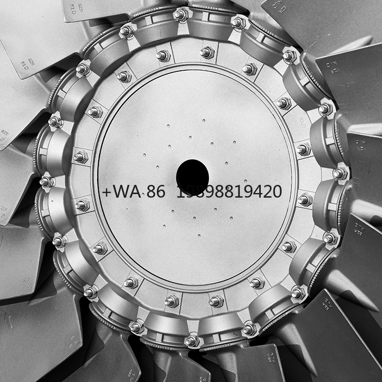 Aluminium Alloy 16 Blades Axial Blade Impeller Condenser Fan Factory Industrial Adjustable Axial