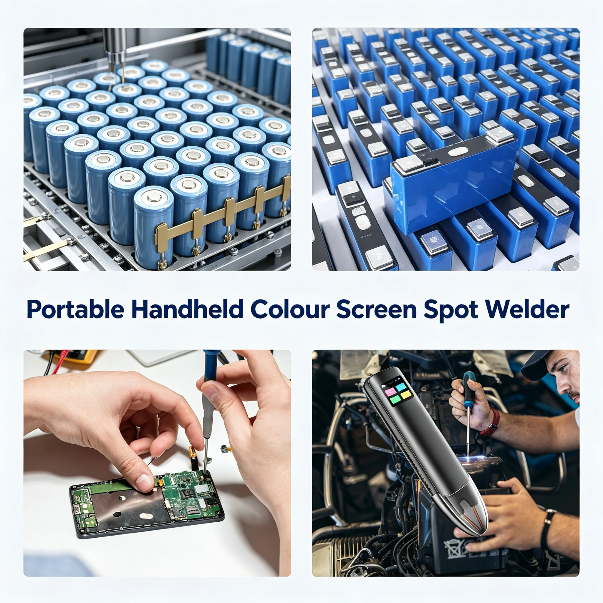 Mini Spot Welder 11/99 Gears LED Display, Handheld Portable Automatic Trigger Welding Machine with Cover for DIY Battery Repair