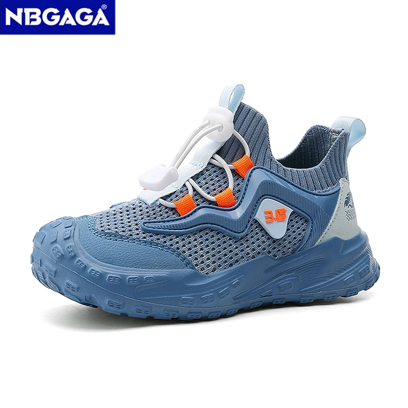 Sapatos casuais infantis antiderrapantes tênis de corrida ao ar livre 5-16 anos meninos e meninas esporte crianças calçados de caminhada respiráveis