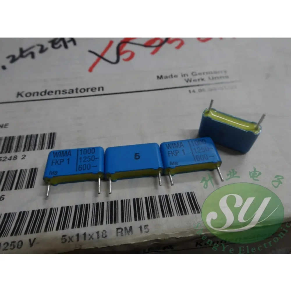 

5PCS FKP1 0.001uF/1250V 1.0nf 1000pf 1n0 102 Brand new 15mm film capacitor