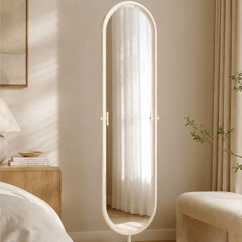 Oval Modern Mirror Standing Full Body Makeup Items Decoration Long Accessories Mirror Nordic Funky Espelhos Home Decorations