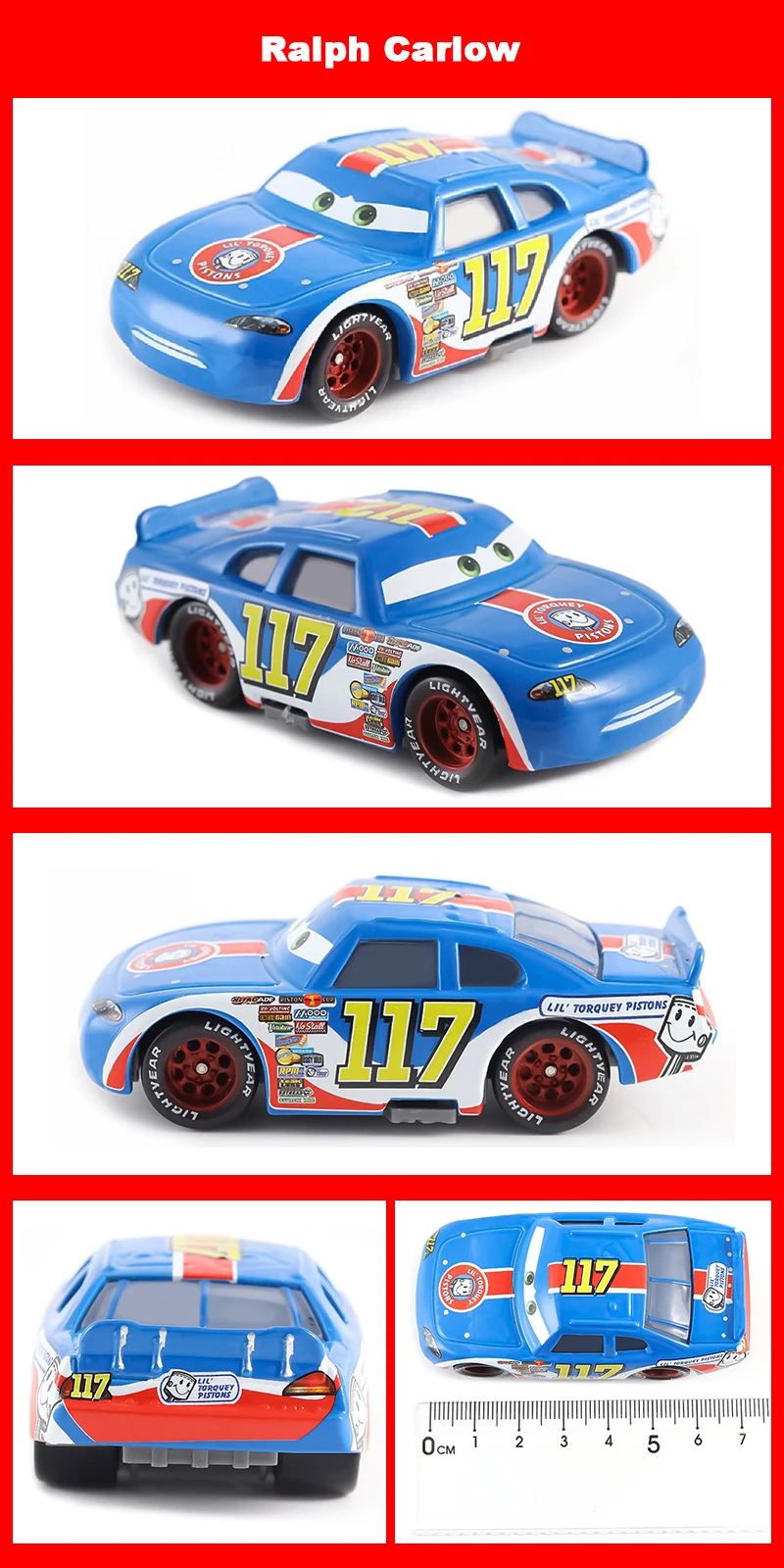 Pixar Cars 2 Cars 3 Pixar Cars Metall-Diecast-Modellautos Lightning McQueen Legierung Rennwagen-Serie Kinderspielzeugauto – Detail 36