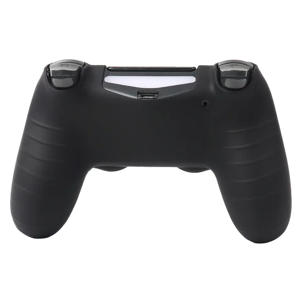 غطاء سيليكون ناعم لجهاز تحكم PS4، حماية كاملة 360 درجة، مقاوم للعرق والخدوش، لا يبهت، مع أغطية لعصا الإبهام - 2