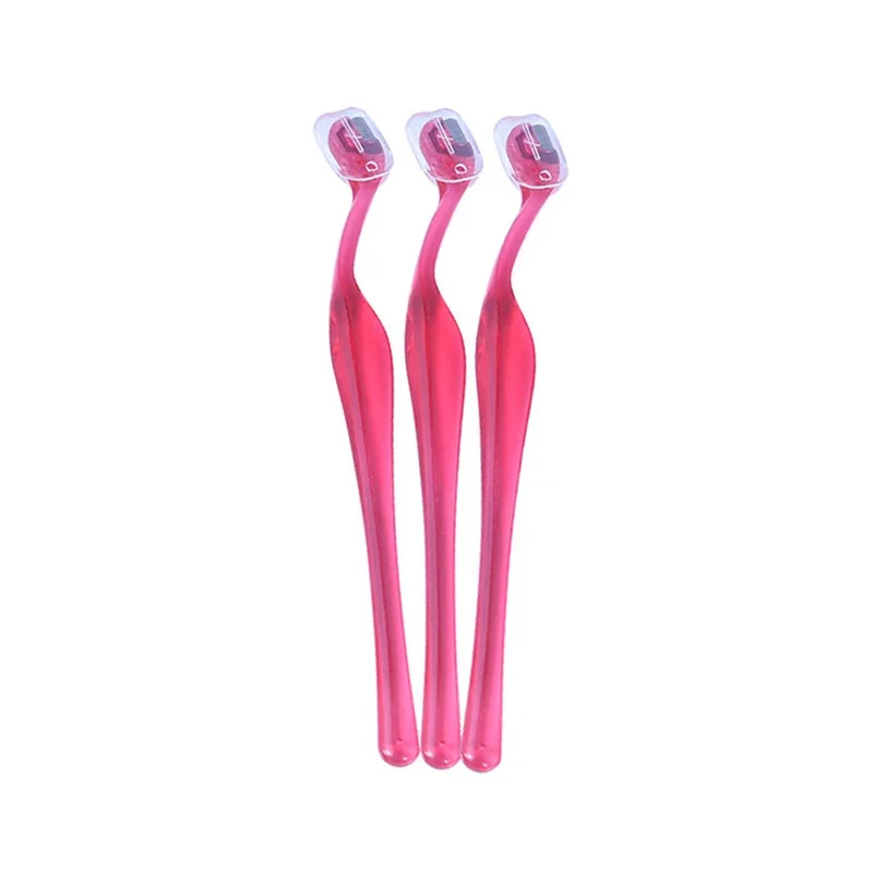 1/3개 미니 눈썹 정리 블레이드 눈썹 면도기 여성용 얼굴 면도기 눈썹 트리머 얼굴 털 제거 뷰티 메이크업 도구