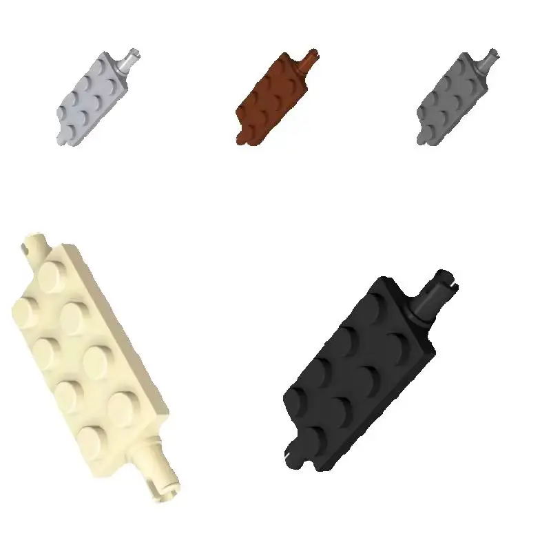100pcs MOC Parts 30157 Plate Modified 2 x 4 with Pins Compatible DIY Assmble Building Blocks Toy Particle Kid Puzzle Brain Gift