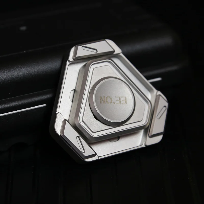 Edelstahl Fidget Spinner Magnetische Push Karte Metall EDC Stress Relief Spielzeug Kreisel Spitze Gyroskop Entlasten Anti-Stress