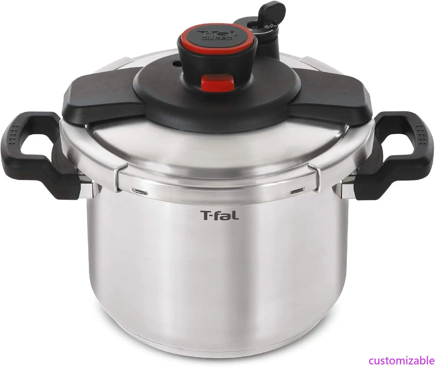 

Clipso Stainless Steel Pressure Cooker 8 Quart, Induction Compatible, Secure locking System, One Hand System, Fast Cooking