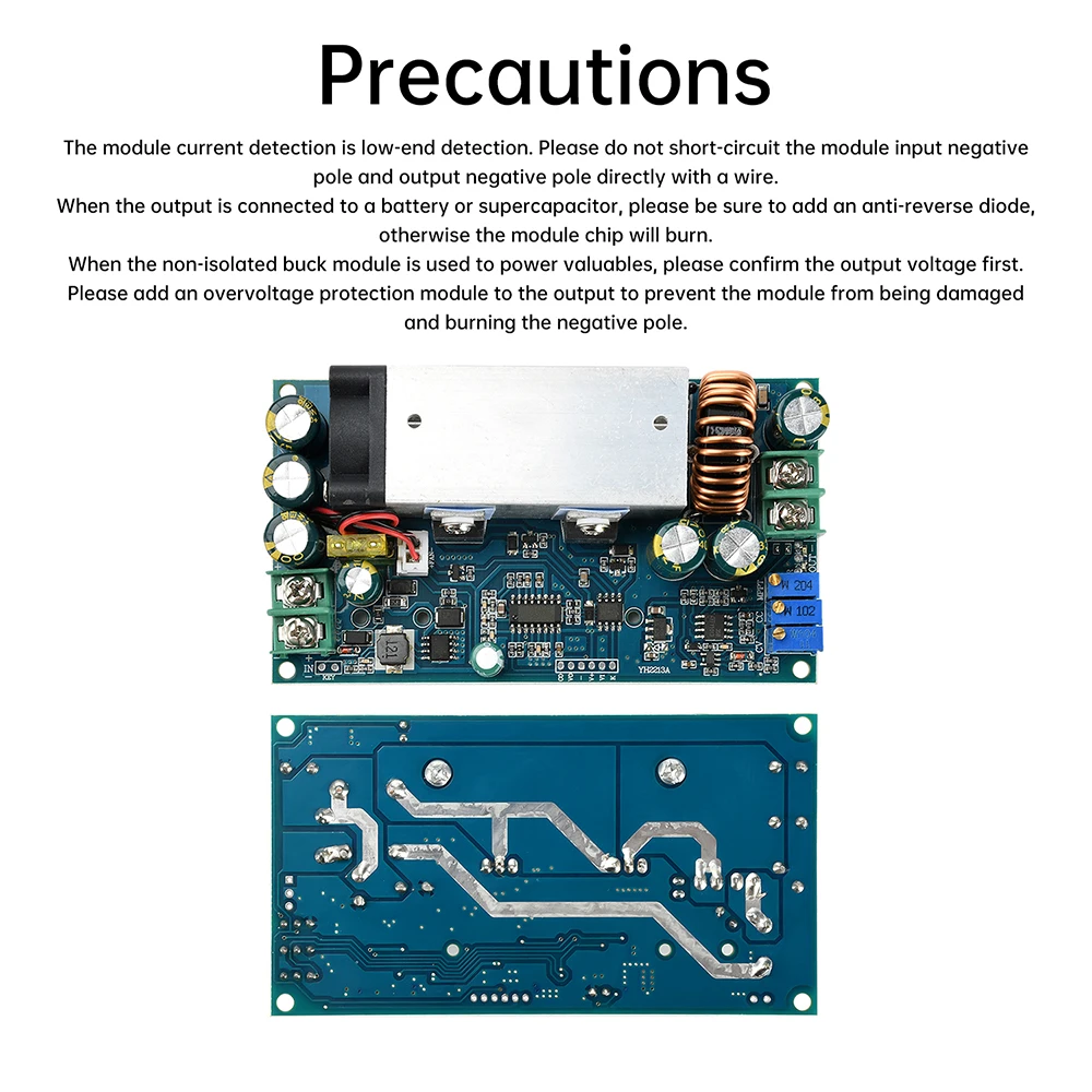 DC 10-75V 20A  Adjustable Voltage Reduction Module MPPT Solar Charging Constant Voltage And Current Charging Module With Display