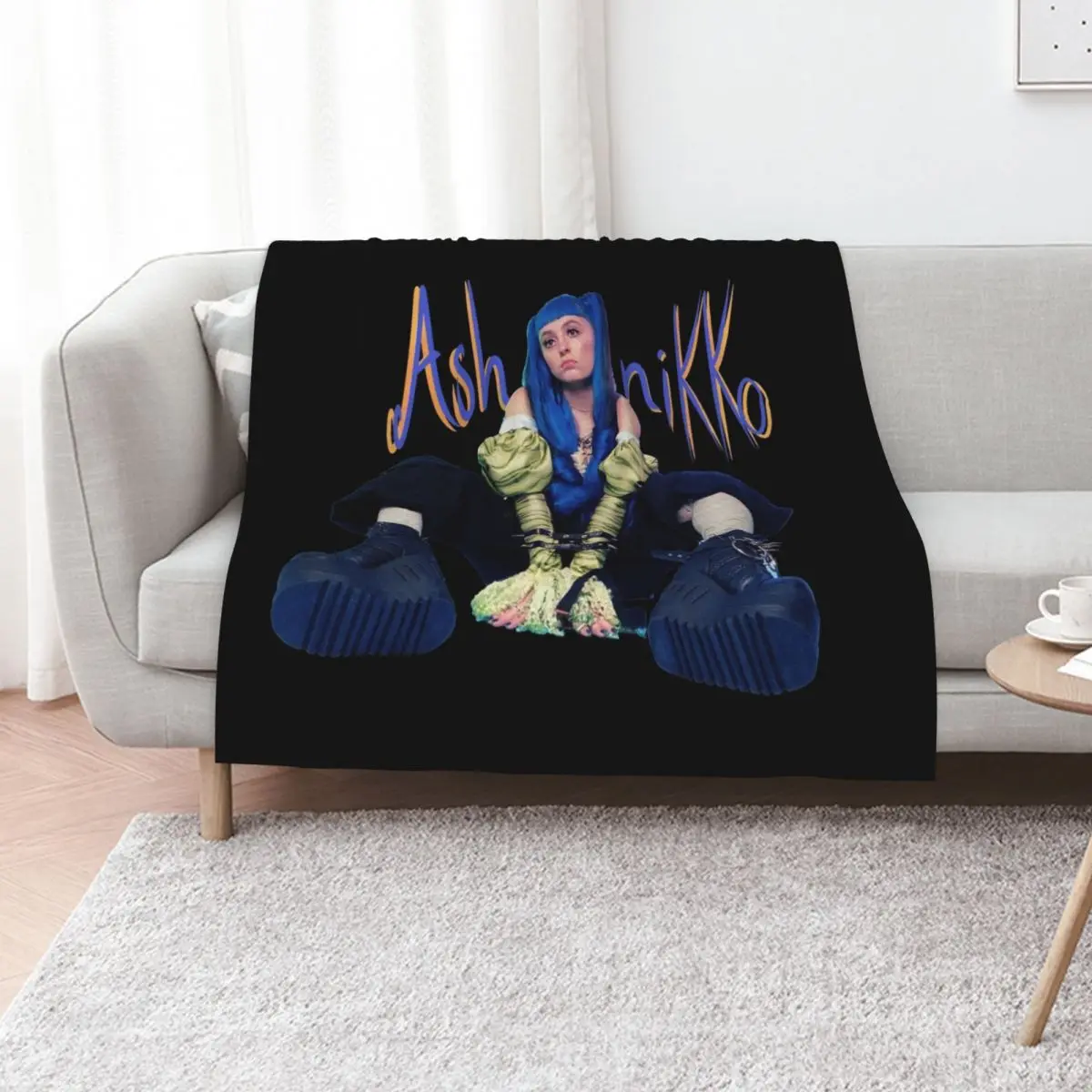 

Ashnikko Demidevil Throw Blanket cosplay anime Luxury Brand Plaid on the sofa Multi-Purpose Blankets
